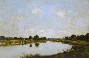 Eugene Boudin Deauville - O rio morto Sweden oil painting artist